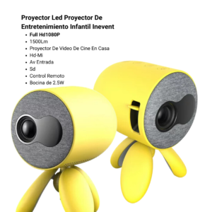 Proyector Mini proyector de video para cine en casa HD1080 con speaker 2.5w