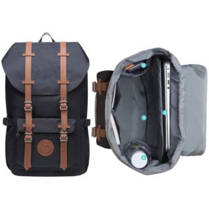 Mochila de viaje para computadora portátil de 15.6 pulgadas, KAUKKO